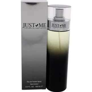 Just Me by Paris Hilton for Men - 3.4 oz EDT Spray - Fresh Bloom Skin - Premium Skincare Solutions for Nourished, Hydrated, and Radiant Skin Every Day