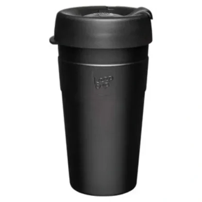 KeepCup Thermal Stainless Steel Reusable Cup L/16oz/454ml - Black Fixed Size - Fresh Bloom Skin - Premium Skincare Solutions for Nourished, Hydrated, and Radiant Skin Every Day