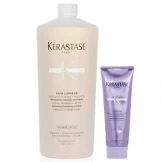 Kerastase Blond Absolu Set 2: Shampoo & Fortifying Treatment (Lightened or Highlighted Hair) 2pcs - Fresh Bloom Skin - Premium Skincare Solutions for Nourished, Hydrated, and Radiant Skin Every Day