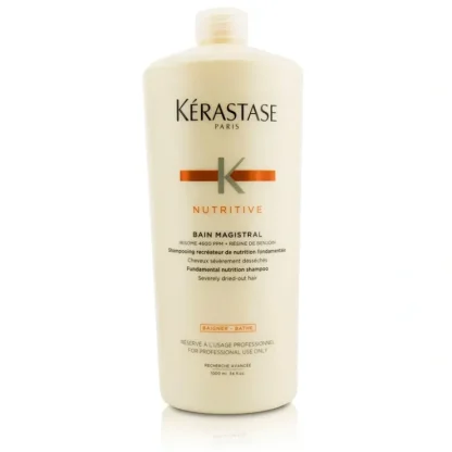 Kerastase Nutritive Bain Magistral Fundamental Nutrition Shampoo (Severely Dried-Out Hair) 1000ml/33.8oz - Fresh Bloom Skin - Premium Skincare Solutions for Nourished, Hydrated, and Radiant Skin Every Day