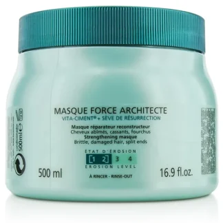 Kerastase Resistance Force Architecte Reconstructing Masque (For Brittle, Very Damaged Hair, Split Ends) 500ml/16.9oz - Fresh Bloom Skin - Premium Skincare Solutions for Nourished, Hydrated, and Radiant Skin Every Day