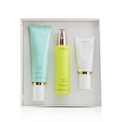 Kora Organics 3 Step System - Oily/Combination Skin: Foaming Cleanser 100ml+ Energizing Citrus Mist 100ml+ Purifying Moisturizer 50ml (Exp. Date: 02/2023) 3pcs - Fresh Bloom Skin - Premium Skincare Solutions for Nourished, Hydrated, and Radiant Skin Every Day