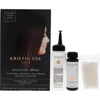 Kristin Ess Signature Hair Gloss - Chocolate Cosmo - Dark Golden Brown by Kristin Ess for Unisex - 1 Application Hair Color - Fresh Bloom Skin - Premium Skincare Solutions for Nourished, Hydrated, and Radiant Skin Every Day