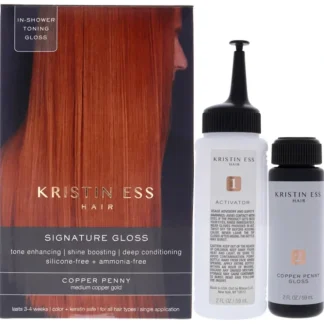 Kristin Ess Signature Hair Gloss - Copper Penny - Medium Copper Gold by Kristin Ess for Unisex - 1 Application Hair Color - Fresh Bloom Skin - Premium Skincare Solutions for Nourished, Hydrated, and Radiant Skin Every Day