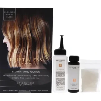 Kristin Ess Signature Hair Gloss - Golden Hour - Light Golden Blonde by Kristin Ess for Unisex - 1 Application Hair Color - Fresh Bloom Skin - Premium Skincare Solutions for Nourished, Hydrated, and Radiant Skin Every Day