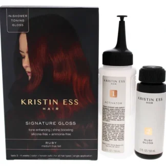 Kristin Ess Signature Hair Gloss - Ruby - Medium True Red by Kristin Ess for Unisex - 1 Application Hair Color - Fresh Bloom Skin - Premium Skincare Solutions for Nourished, Hydrated, and Radiant Skin Every Day