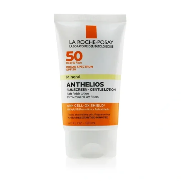 La Roche Posay Anthelios 50 Mineral Sunscreen - Gentle Lotion For Face & Body SPF 50 120ml/4oz - Fresh Bloom Skin - Premium Skincare Solutions for Nourished, Hydrated, and Radiant Skin Every Day