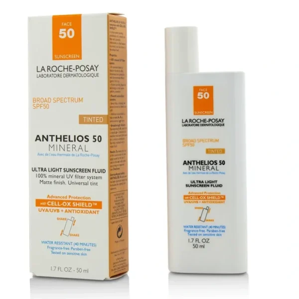 La Roche Posay Anthelios 50 Mineral Tinted Ultra Light Sunscreen Fluid 50ml/1.7oz - Fresh Bloom Skin - Premium Skincare Solutions for Nourished, Hydrated, and Radiant Skin Every Day