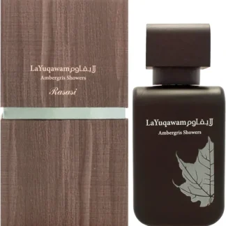 La Yuqawam Ambergris Showers by Rasasi for Unisex - 2.53 oz EDP Spray - Fresh Bloom Skin - Premium Skincare Solutions for Nourished, Hydrated, and Radiant Skin Every Day