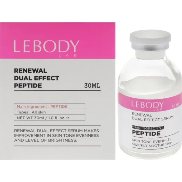 Lab Renewal Dual Effect Serum - Peptide by Lebody for Women - 1 oz Serum - Fresh Bloom Skin - Premium Skincare Solutions for Nourished, Hydrated, and Radiant Skin Every Day