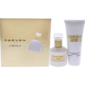 LAbsolu by Carven for Women - 2 Pc Gift Set 1.66oz EDP Spray, 3.33oz Perfume Body Milk - Fresh Bloom Skin - Premium Skincare Solutions for Nourished, Hydrated, and Radiant Skin Every Day