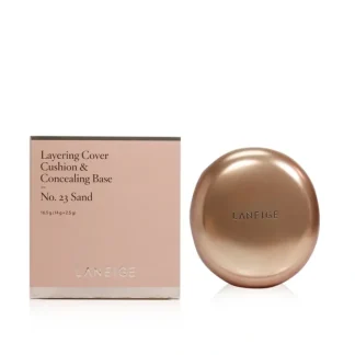 Laneige Layering Cover Cushion & Concealing Base - No. 23 Sand 16.5g/0.55oz - Fresh Bloom Skin - Premium Skincare Solutions for Nourished, Hydrated, and Radiant Skin Every Day