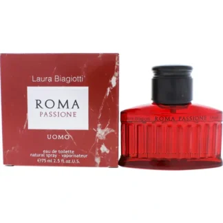 Laura Biagiotti Roma Passione by Laura Biagiotti for Men - 2.5 oz EDT Spray - Fresh Bloom Skin - Premium Skincare Solutions for Nourished, Hydrated, and Radiant Skin Every Day