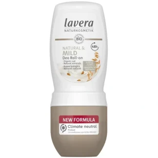 Lavera Deo Roll-On (Natural & Mild) - With Organic Oat & Natural Minerals (Exp. Date: 08/2023) 50ml/1.7oz - Fresh Bloom Skin - Premium Skincare Solutions for Nourished, Hydrated, and Radiant Skin Every Day