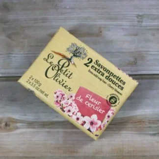 Le Petit Olivier Cherry Blossom Extra Mild Soap Bars - 2 x 100g Fixed Size - Fresh Bloom Skin - Premium Skincare Solutions for Nourished, Hydrated, and Radiant Skin Every Day