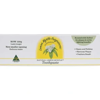 Lemon Myrtle Fragrances Toothpaste Fluoride Free 150g - Fresh Bloom Skin - Premium Skincare Solutions for Nourished, Hydrated, and Radiant Skin Every Day