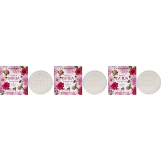 LErbolario Shades of Dahlia Perfumed Soap by LErbolario for Unisex - 3.5 oz Soap - Pack of 3 - Fresh Bloom Skin - Premium Skincare Solutions for Nourished, Hydrated, and Radiant Skin Every Day