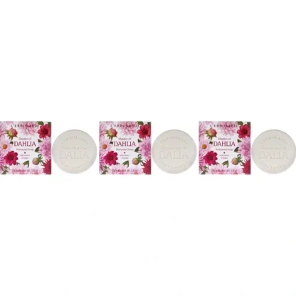 LErbolario Shades of Dahlia Perfumed Soap by LErbolario for Unisex - 3.5 oz Soap - Pack of 3 - Fresh Bloom Skin - Premium Skincare Solutions for Nourished, Hydrated, and Radiant Skin Every Day