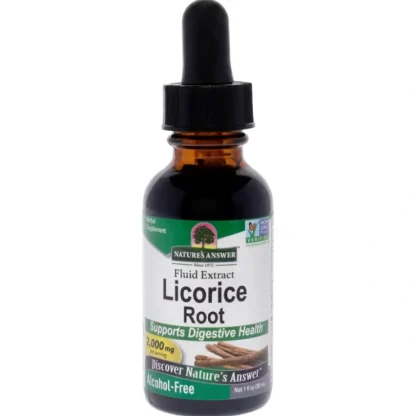 Licorice Root AF - 2000mg by Natures Answer for Unisex - 1 oz Dietary Supplement - Fresh Bloom Skin - Premium Skincare Solutions for Nourished, Hydrated, and Radiant Skin Every Day