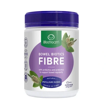 LifeStream Bowel Biotics Fibre with Prebiotics & Probiotics Powder 400g - Fresh Bloom Skin - Premium Skincare Solutions for Nourished, Hydrated, and Radiant Skin Every Day