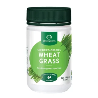 LifeStream Lifestream Wheat Grass Certified Organic 120vc - Fresh Bloom Skin - Premium Skincare Solutions for Nourished, Hydrated, and Radiant Skin Every Day