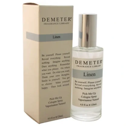 Linen by Demeter for Unisex - 4 oz Cologne Spray - Fresh Bloom Skin - Premium Skincare Solutions for Nourished, Hydrated, and Radiant Skin Every Day