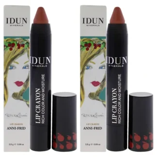 Lip Crayon - 402 Anni-Frid by Idun Minerals for Women - 0.09 oz Lipstick - Pack of 2 - Fresh Bloom Skin - Premium Skincare Solutions for Nourished, Hydrated, and Radiant Skin Every Day