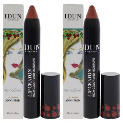 Lip Crayon - 402 Anni-Frid by Idun Minerals for Women - 0.09 oz Lipstick - Pack of 2 - Fresh Bloom Skin - Premium Skincare Solutions for Nourished, Hydrated, and Radiant Skin Every Day