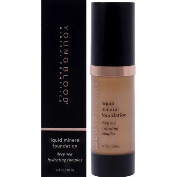 Liquid Mineral Foundation - Nutmeg by Youngblood for Women - 1 oz Foundation - Fresh Bloom Skin - Premium Skincare Solutions for Nourished, Hydrated, and Radiant Skin Every Day