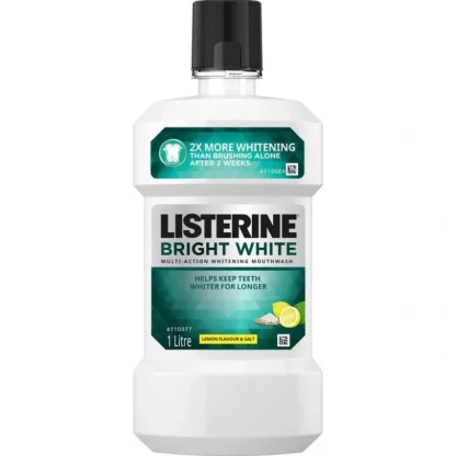 Listerine Bright White Mouthwash 1L - Fresh Bloom Skin - Premium Skincare Solutions for Nourished, Hydrated, and Radiant Skin Every Day