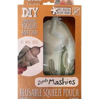 Little Mashies Reusable Squeeze Pouch Boho 10x130ml - Fresh Bloom Skin - Premium Skincare Solutions for Nourished, Hydrated, and Radiant Skin Every Day