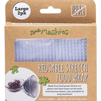 Little Mashies Reusable Stretch Silicone Food Wrap L (25cm x 25cm) 2pk - Fresh Bloom Skin - Premium Skincare Solutions for Nourished, Hydrated, and Radiant Skin Every Day