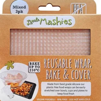 Little Mashies Reusable Wrap, Bake & Cover S, M & L 3pk - Fresh Bloom Skin - Premium Skincare Solutions for Nourished, Hydrated, and Radiant Skin Every Day