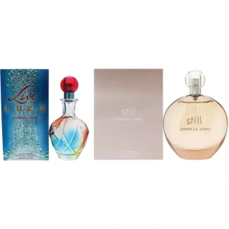 Live Luxe and Still Kit by Jennifer Lopez for Women - 2 Pc Kit 2 x 3.4 oz EDP Spray - Fresh Bloom Skin - Premium Skincare Solutions for Nourished, Hydrated, and Radiant Skin Every Day