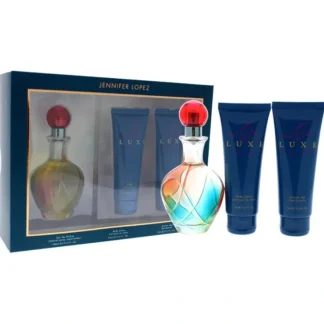 Live Luxe by Jennifer Lopez for Women - 3 Pc Gift Set 3.4oz EDP Spray, 2.5oz Shower Gel, 2.5oz Body Lotion - Fresh Bloom Skin - Premium Skincare Solutions for Nourished, Hydrated, and Radiant Skin Every Day