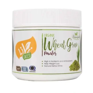 Livi Green Organic Wheat Grass Powder (Best Before:2024/09/08) 180g - Fresh Bloom Skin - Premium Skincare Solutions for Nourished, Hydrated, and Radiant Skin Every Day
