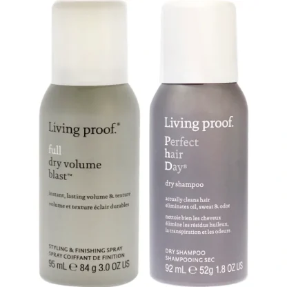 Living Proof Full Dry Volume Blast and Perfect Hair Day Dry Shampoo Kit by Living Proof for Unisex - 2 Pc Kit 3oz Hair Spray, 1.8oz Dry Shampoo - Fresh Bloom Skin - Premium Skincare Solutions for Nourished, Hydrated, and Radiant Skin Every Day