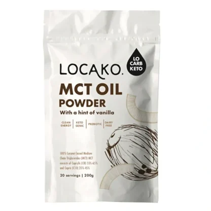 Locako MCT Oil Powder With A Hint Of Vanilla 200g - Fresh Bloom Skin - Premium Skincare Solutions for Nourished, Hydrated, and Radiant Skin Every Day