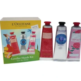 LOccitane Lovelier Hands Kit by LOccitane for Unisex - 6 Pc Kit 2 x 1oz Roses Et Reines Hand & Nail Creams, 2 x 1oz Pivoine Flora Hand Creams , 2 x 1oz Shea Butter Hand Creams - Fresh Bloom Skin - Premium Skincare Solutions for Nourished, Hydrated, and Radiant Skin Every Day
