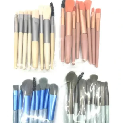 LOUISA Makeup Brush 8pcs set (Random Color) Fixed Size - Fresh Bloom Skin - Premium Skincare Solutions for Nourished, Hydrated, and Radiant Skin Every Day