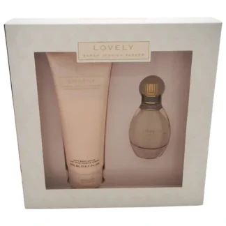 Lovely by Sarah Jessica Parker for Women - 2 Pc Gift Set 1.7oz EDP Spray, 6.7oz Soft Body Lotion - Fresh Bloom Skin - Premium Skincare Solutions for Nourished, Hydrated, and Radiant Skin Every Day