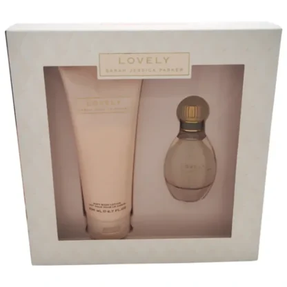 Lovely by Sarah Jessica Parker for Women - 2 Pc Gift Set 1.7oz EDP Spray, 6.7oz Soft Body Lotion - Fresh Bloom Skin - Premium Skincare Solutions for Nourished, Hydrated, and Radiant Skin Every Day