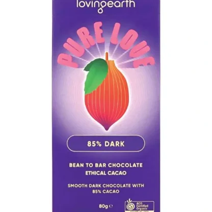Loving Earth 85% Dark Chocolate 11x80g - Fresh Bloom Skin - Premium Skincare Solutions for Nourished, Hydrated, and Radiant Skin Every Day