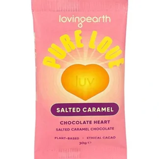 Loving Earth Salted Caramel Chocolate Heart 16x30g - Fresh Bloom Skin - Premium Skincare Solutions for Nourished, Hydrated, and Radiant Skin Every Day