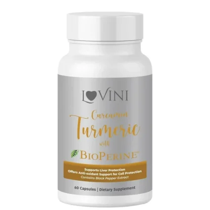 Lovini Lovini Turmeric with BioPerine? (60 Capsules) 60? - Fresh Bloom Skin - Premium Skincare Solutions for Nourished, Hydrated, and Radiant Skin Every Day