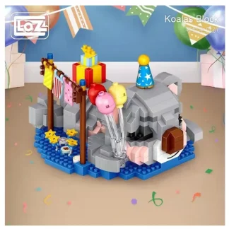 Loz LOZ Mini Blocks - Birthday Koala 11 x 11 x 11cm - Fresh Bloom Skin - Premium Skincare Solutions for Nourished, Hydrated, and Radiant Skin Every Day