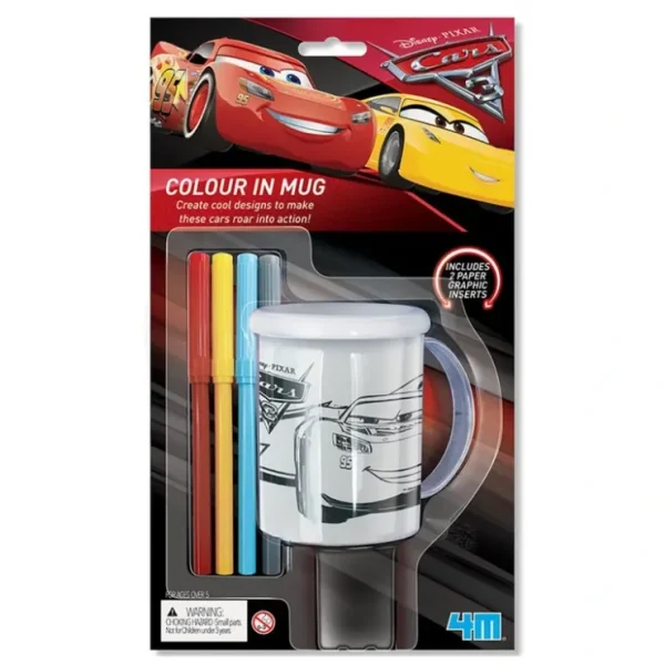 4M Disney/Pixar Cars/Colour In Mug 33x27x18mm - Fresh Bloom Skin - Premium Skincare Solutions for Nourished, Hydrated, and Radiant Skin Every Day