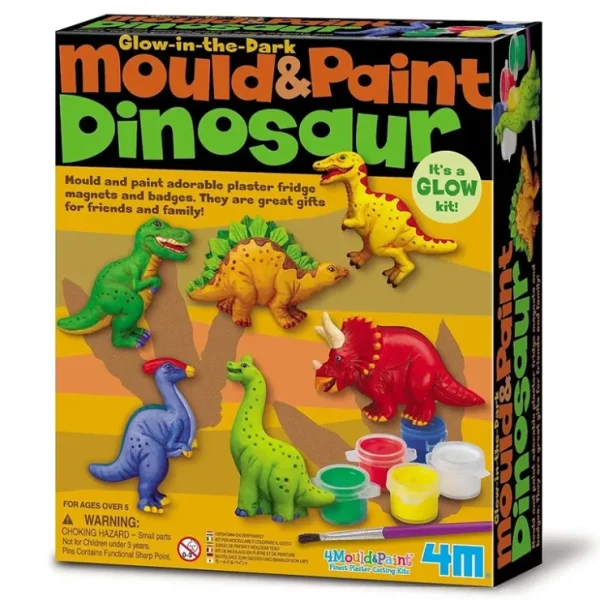 4M Mould & Paint/Glow-In-The-Dark Dinosaur 32x19x22mm - Fresh Bloom Skin - Premium Skincare Solutions for Nourished, Hydrated, and Radiant Skin Every Day