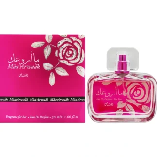 Maa Arwaak by Rasasi for Women - 1.66 oz EDP Spray - Fresh Bloom Skin - Premium Skincare Solutions for Nourished, Hydrated, and Radiant Skin Every Day