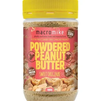 Macro Mike Powdered Peanut Butter Sweet Original 180g - Fresh Bloom Skin - Premium Skincare Solutions for Nourished, Hydrated, and Radiant Skin Every Day